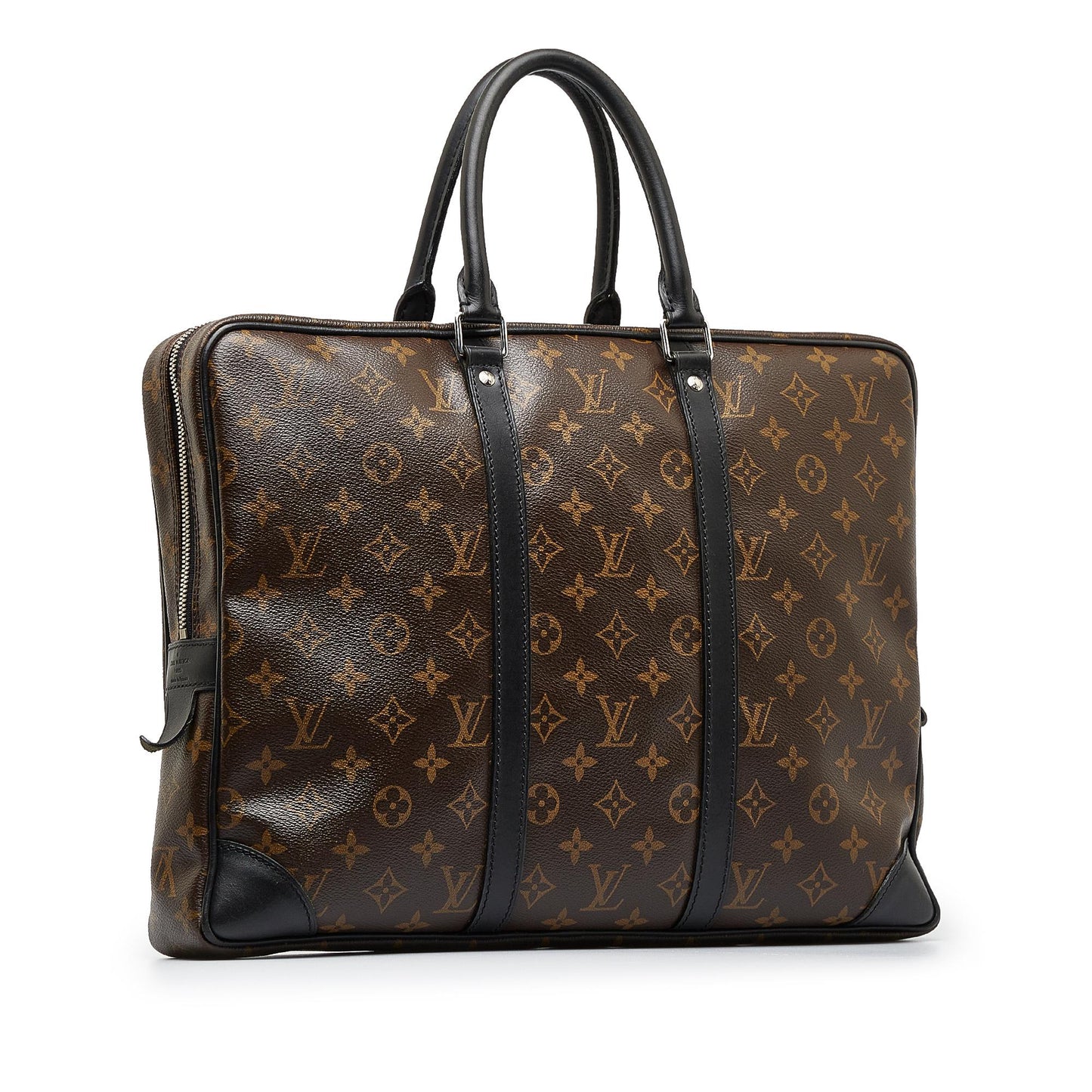 Louis Vuitton Monogram Macassar Porte-Documents Voyage GM (SHG-xbjdQX)