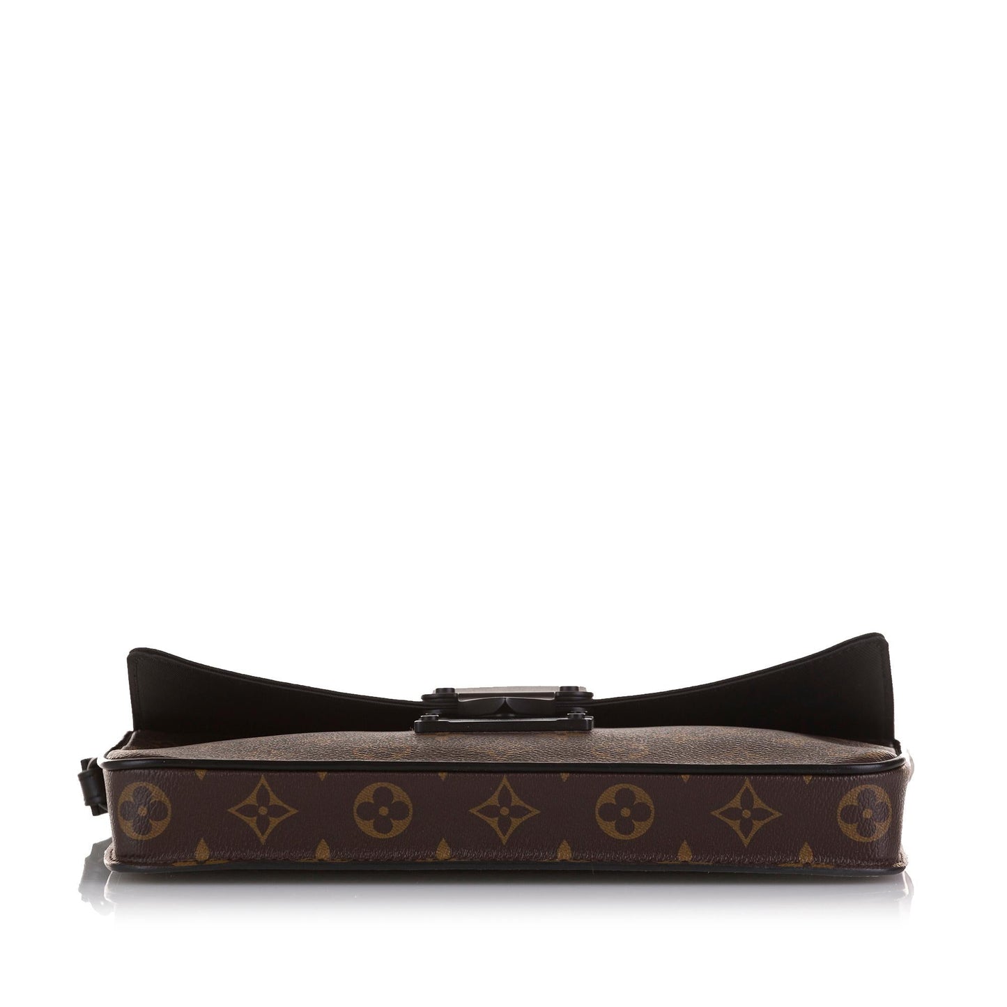 Louis Vuitton Monogram Macassar S Lock A4 Pouch (SHG-7uwojo)
