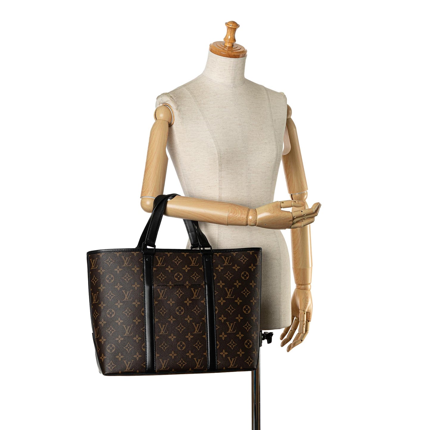 Louis Vuitton Monogram Macassar Week-End Tote PM (SHG-x7YkxE)