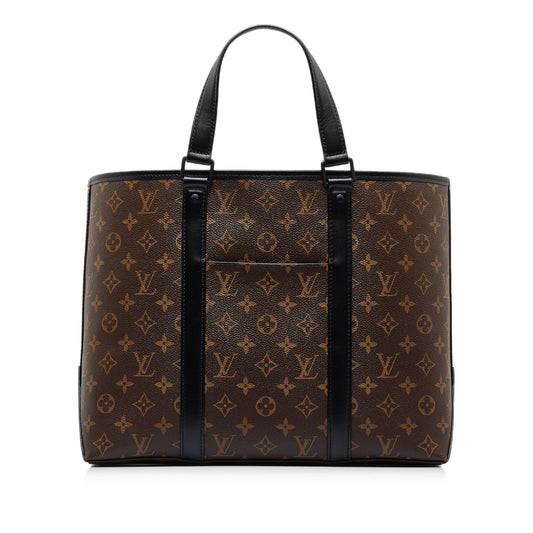 Louis Vuitton Monogram Macassar Weekend Tote PM (SHG-fsSloV)