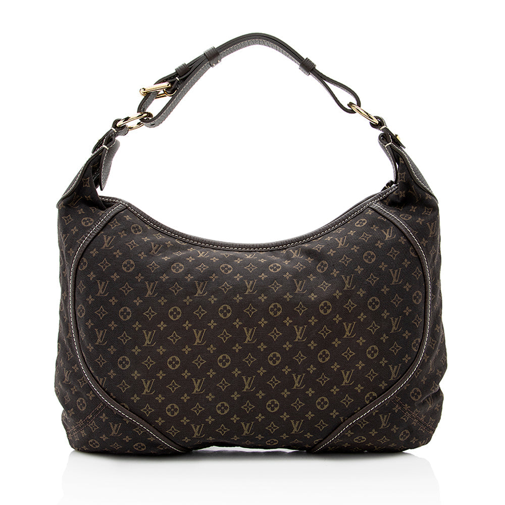 Louis Vuitton Monogram Mini Lin Manon MM Hobo (SHF-18773)