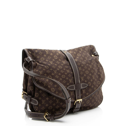 Louis Vuitton Monogram Mini Lin Saumur 30 Messenger (SHF-VmMTu9)