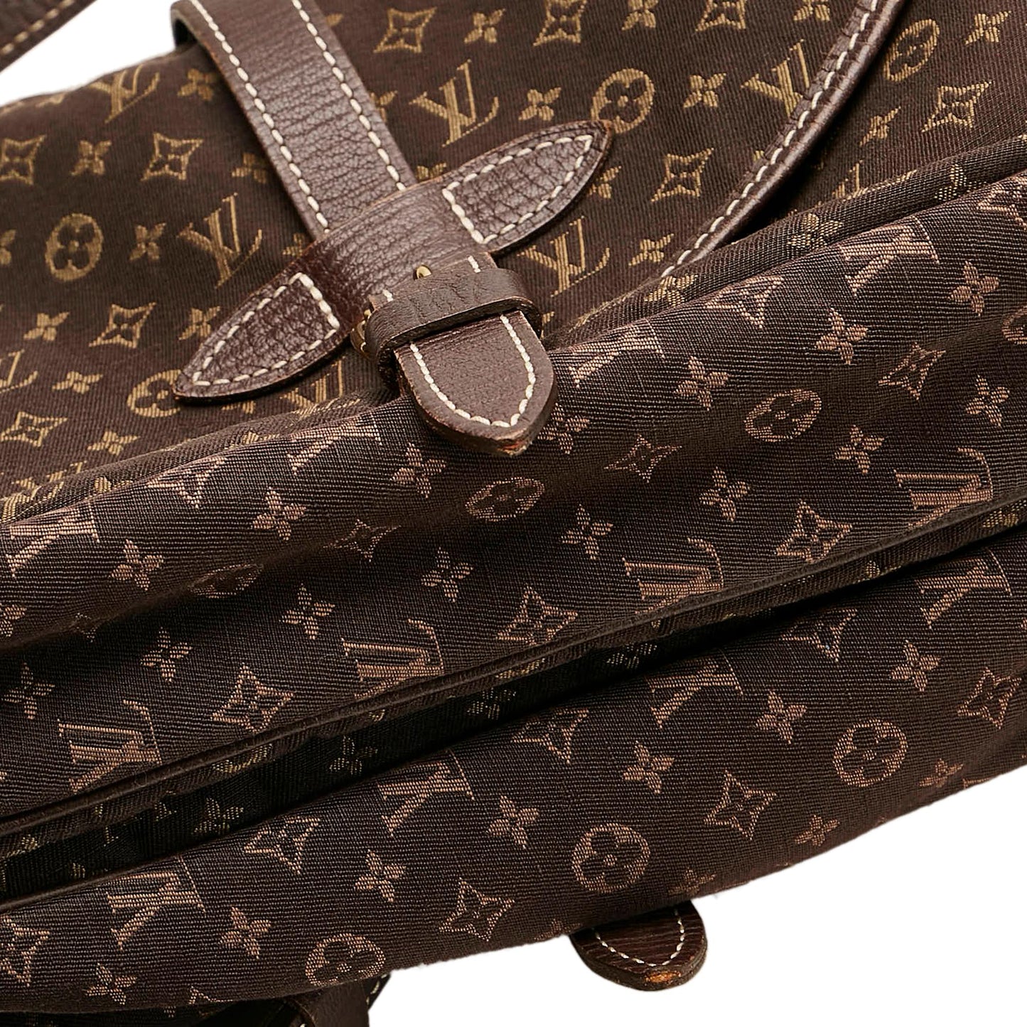 Louis Vuitton Monogram Mini Lin Saumur 30 (SHG-34256)