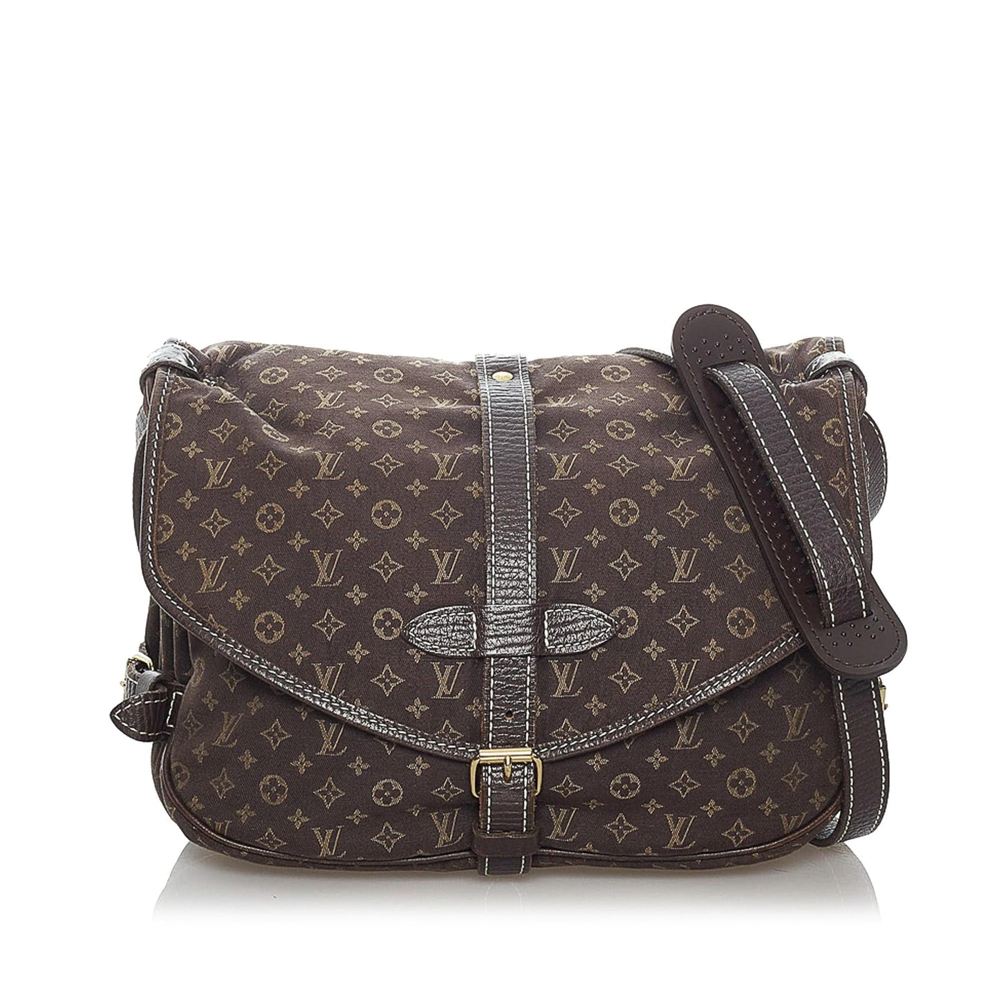 Louis Vuitton Monogram Mini Lin Saumur (SHG-30285)