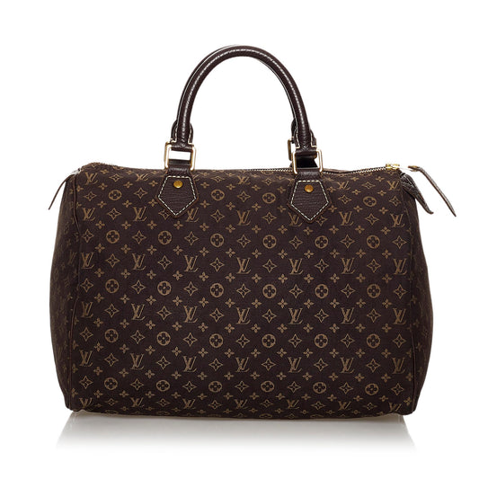 Louis Vuitton Monogram Mini Lin Speedy 30 (SHG-30780)