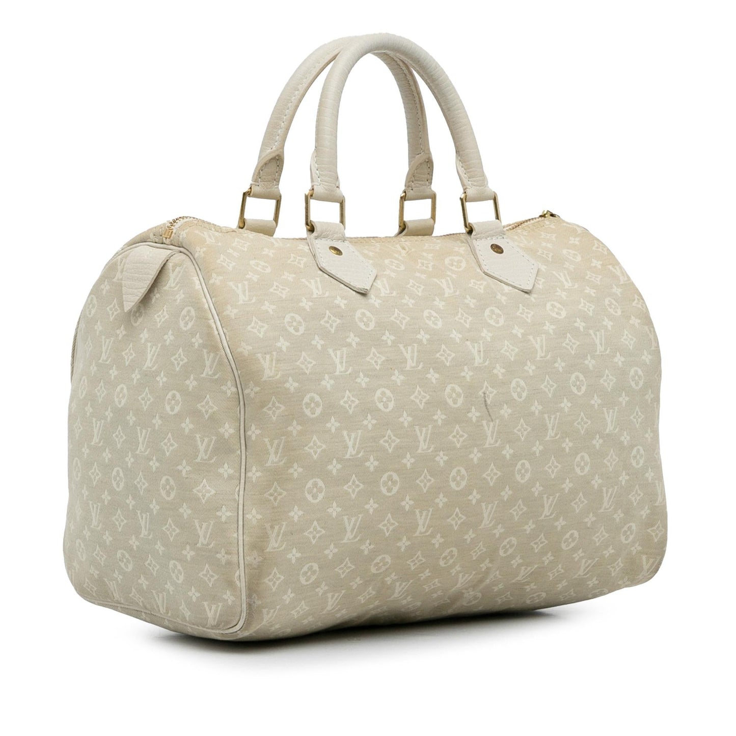 Louis Vuitton Monogram Mini Lin Speedy 30 (SHG-VEqoLJ)