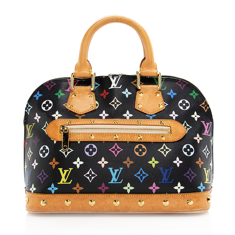 Louis Vuitton Monogram Multicolore Alma Satchel (SHF-18815)