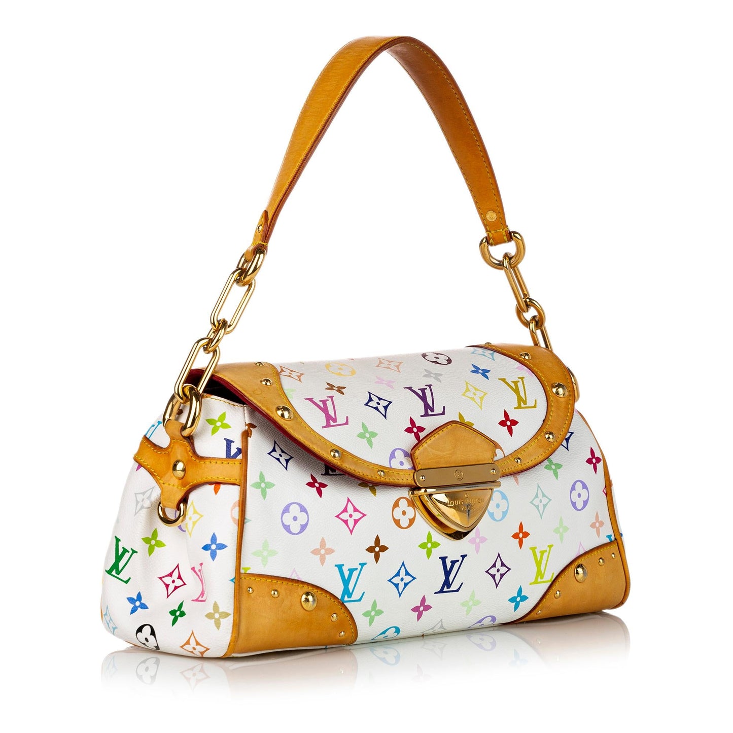 Louis Vuitton Monogram Multicolore Beverly MM (SHG-30307)
