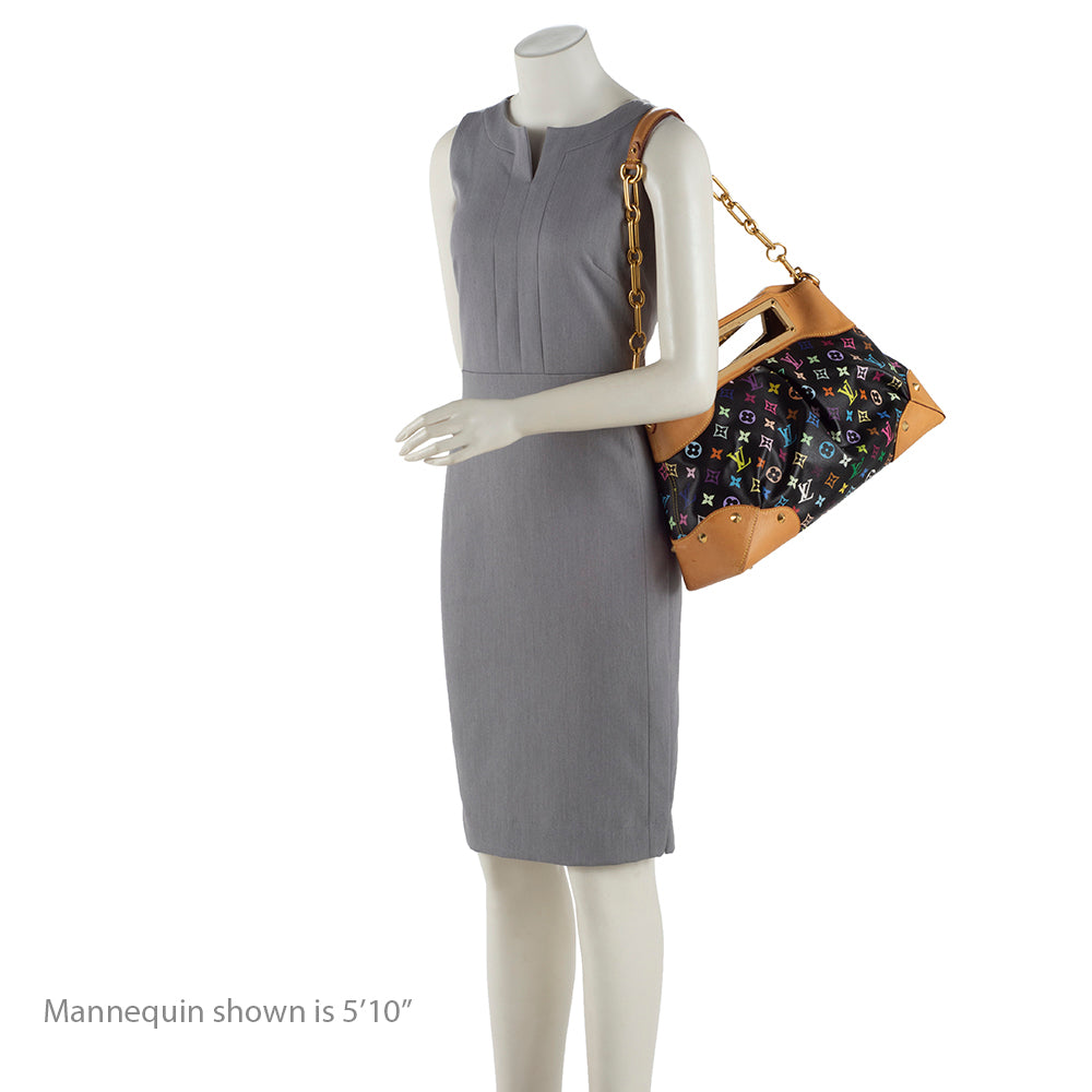 Louis Vuitton Monogram Multicolore Judy GM Shoulder Bag (SHF-18307)