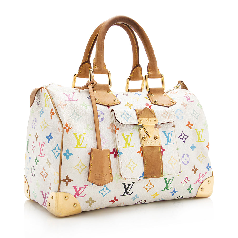 Louis Vuitton Monogram Multicolore Speedy 30 Satchel -  (SHF-17866)