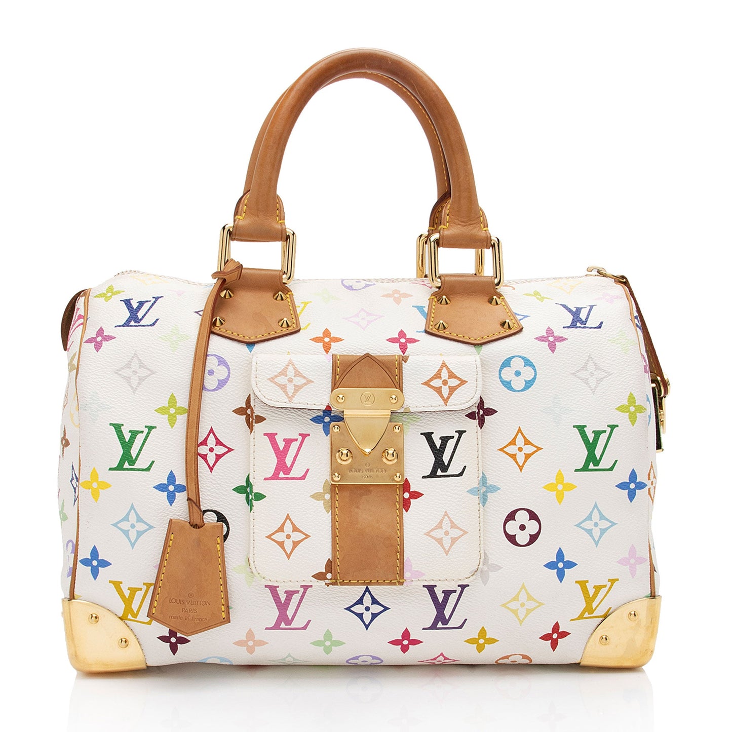 Louis Vuitton Monogram Multicolore Speedy 30 Satchel (SHF-6zQaEL)