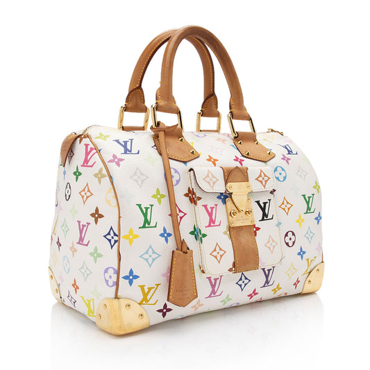 Louis Vuitton Monogram Multicolore Speedy 30 Satchel (SHF-6zQaEL)