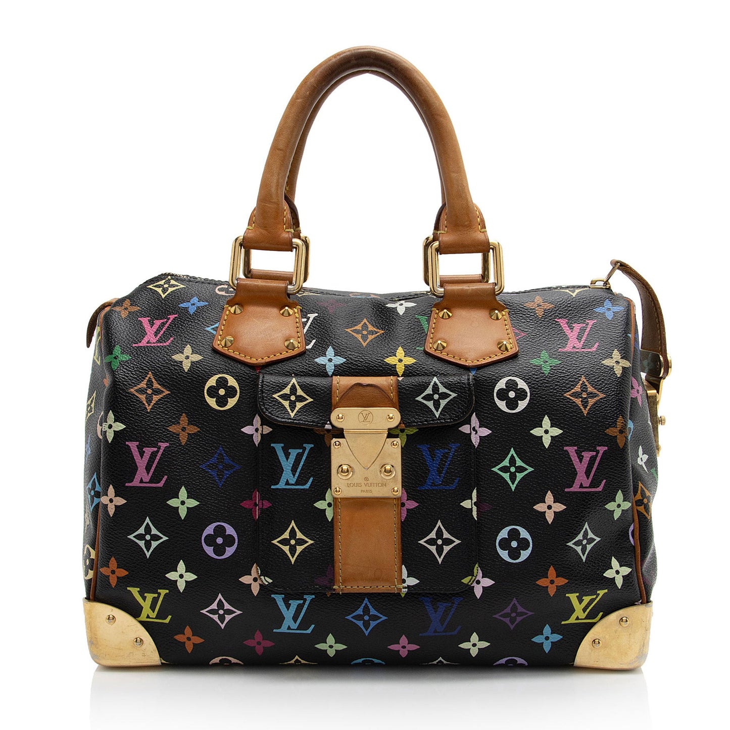 Louis Vuitton Monogram Multicolore Speedy 30 Satchel (SHF-J10WcQ)