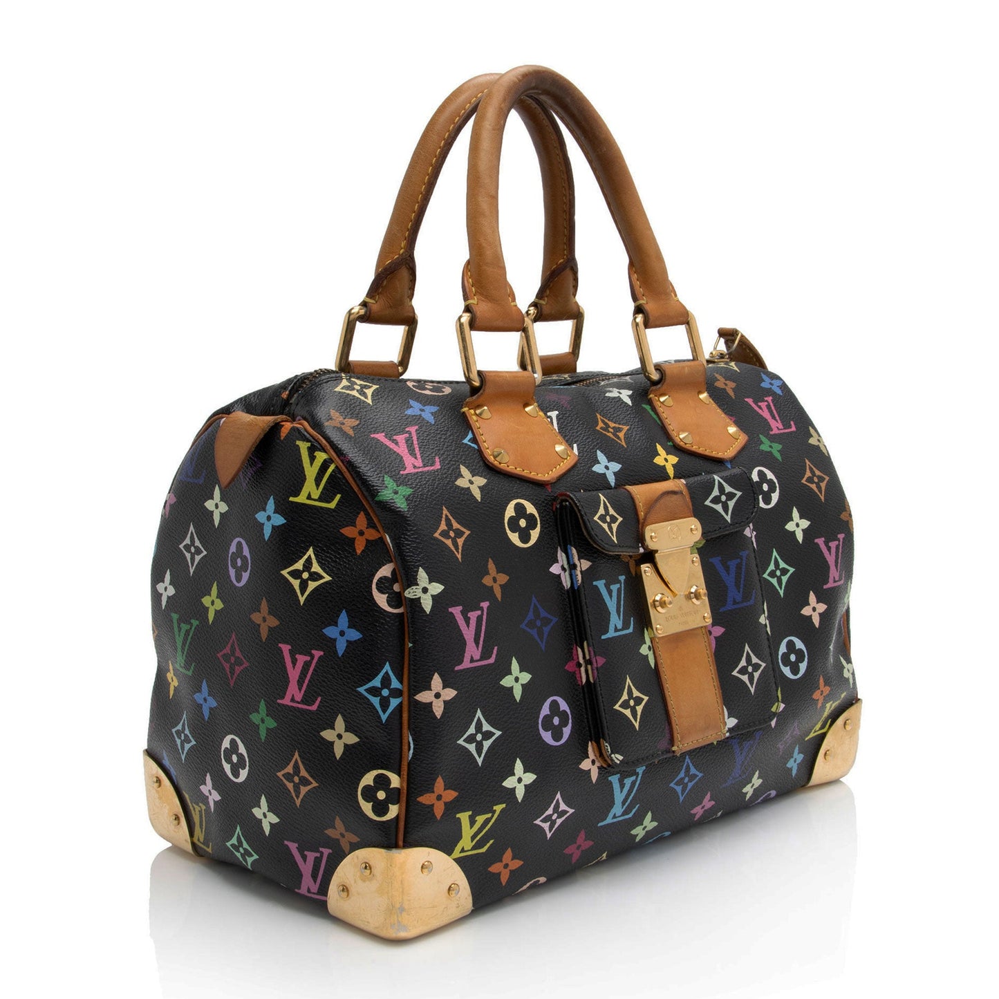 Louis Vuitton Monogram Multicolore Speedy 30 Satchel (SHF-J10WcQ)