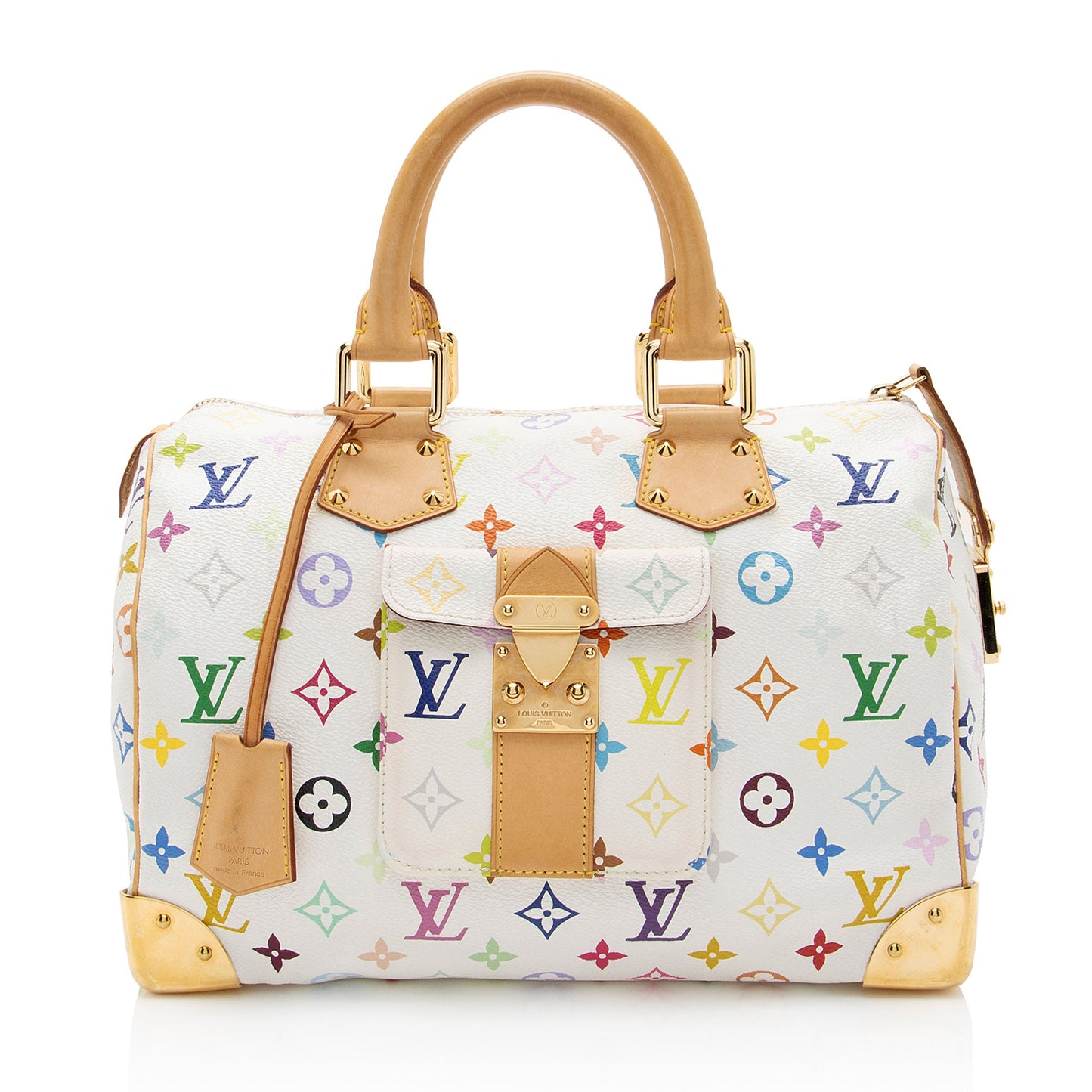 Louis Vuitton Monogram Multicolore Speedy 30 Satchel (SHF-Tdx8mK)