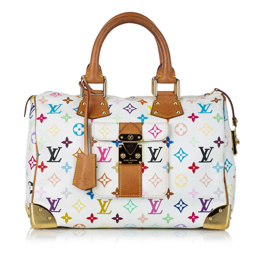 Louis Vuitton Monogram Multicolore Speedy 30 (SHG-30453)