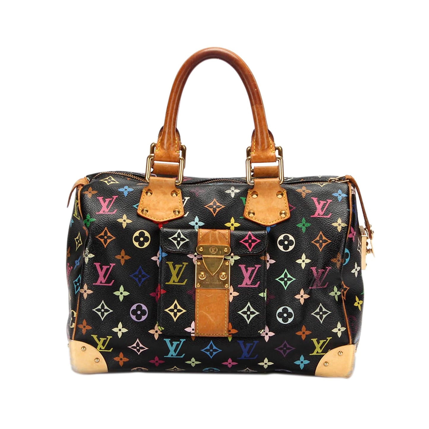 Louis Vuitton Monogram Multicolore Speedy 30 (SHG-8FVRGU)