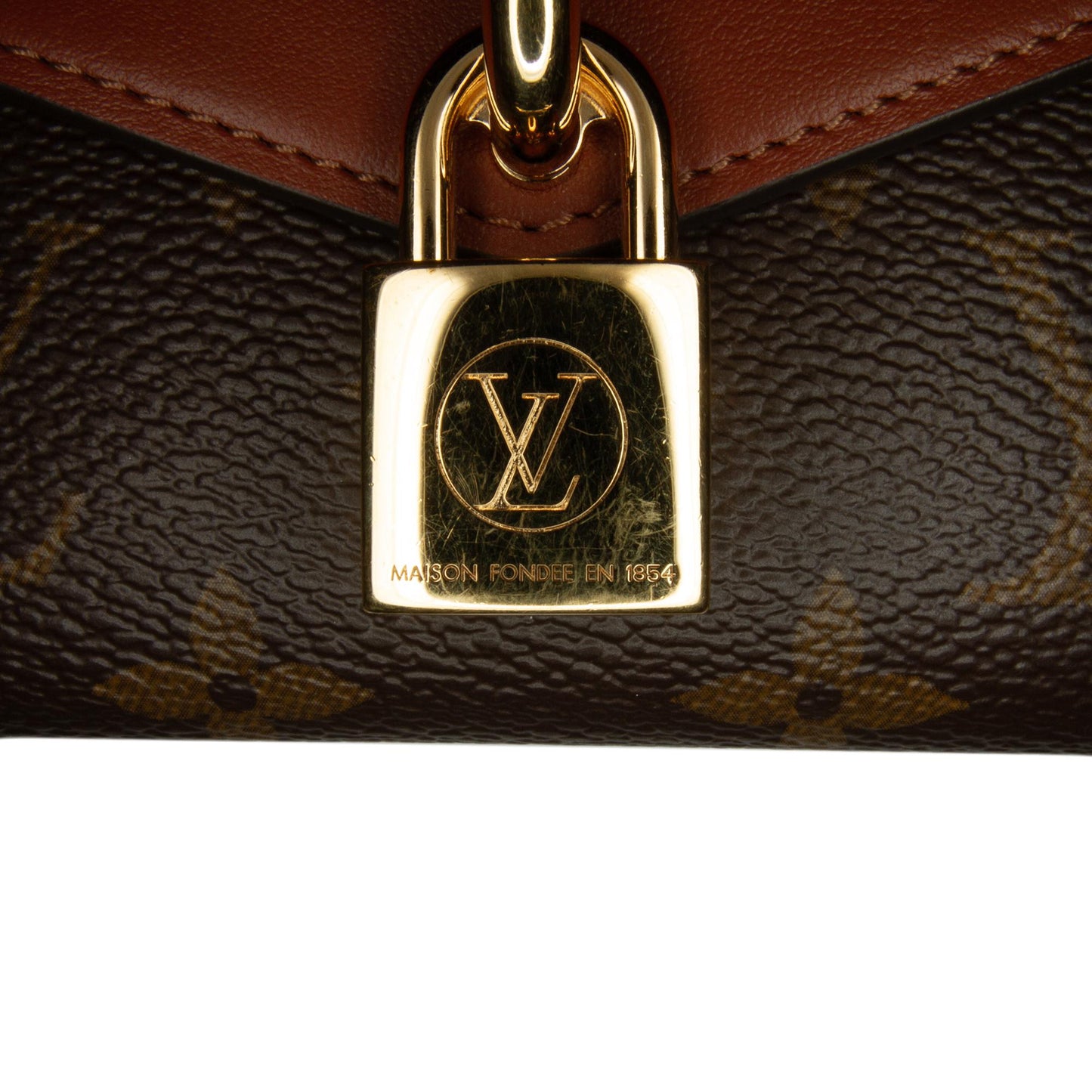 Louis Vuitton Monogram Padlock on Strap (SHG-AhHERN)