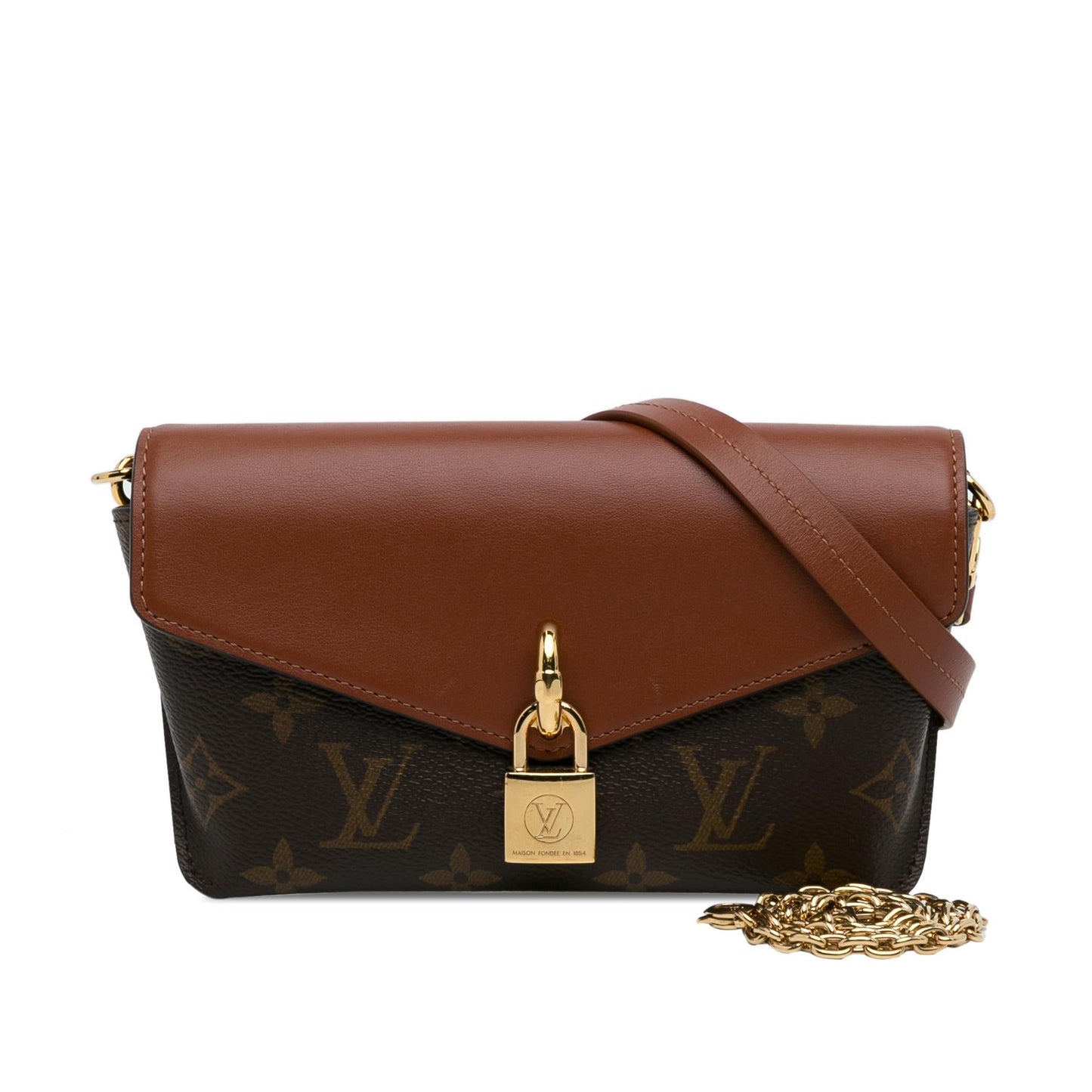 Louis Vuitton Monogram Padlock on Strap (SHG-AhHERN)