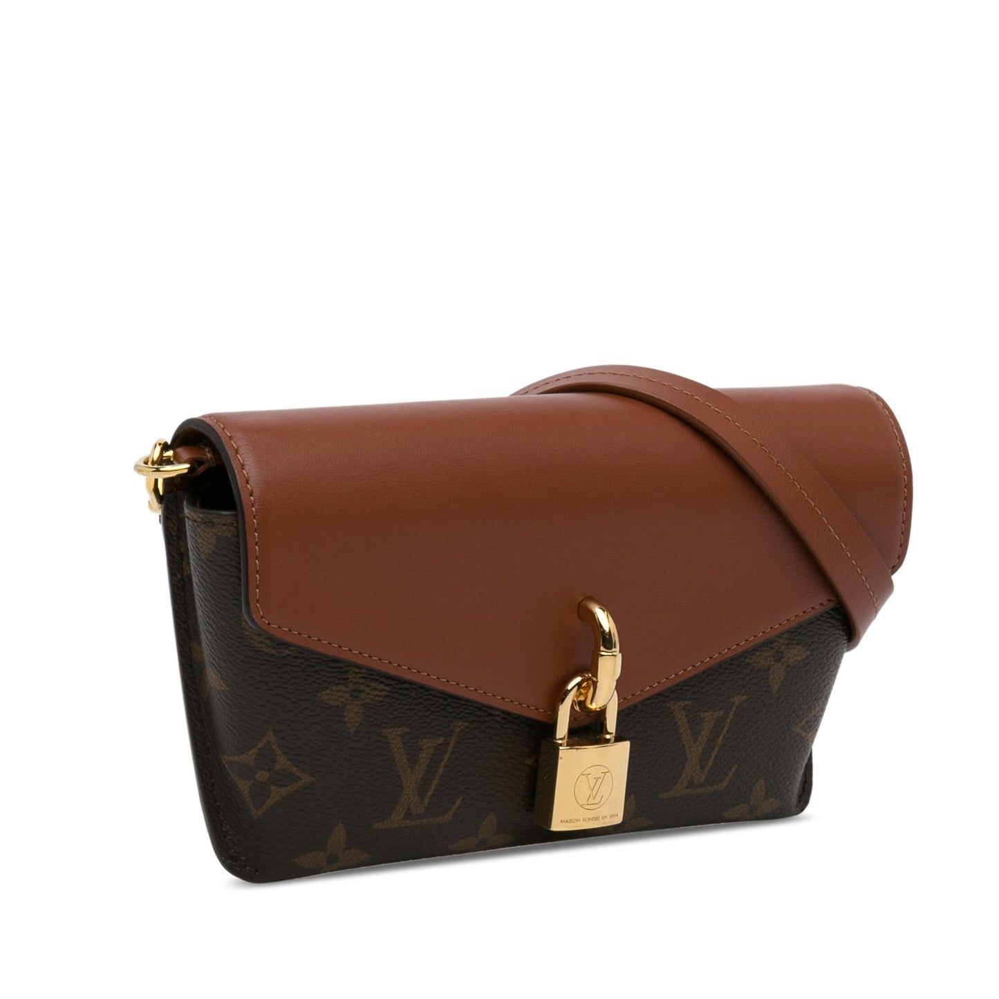 Louis Vuitton Monogram Padlock on Strap (SHG-AhHERN)