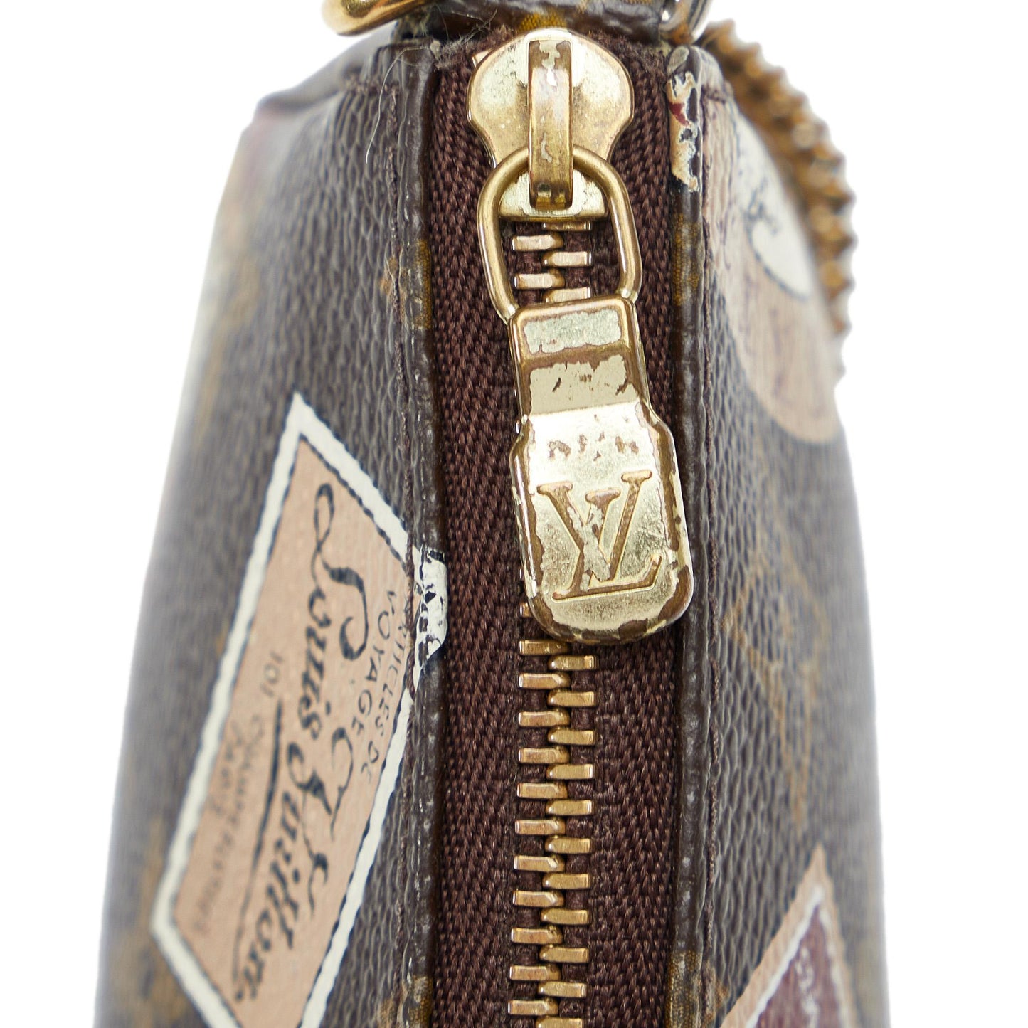 Louis Vuitton Monogram Patch Mini Pochette Accessoires (SHG-QoHOG6)
