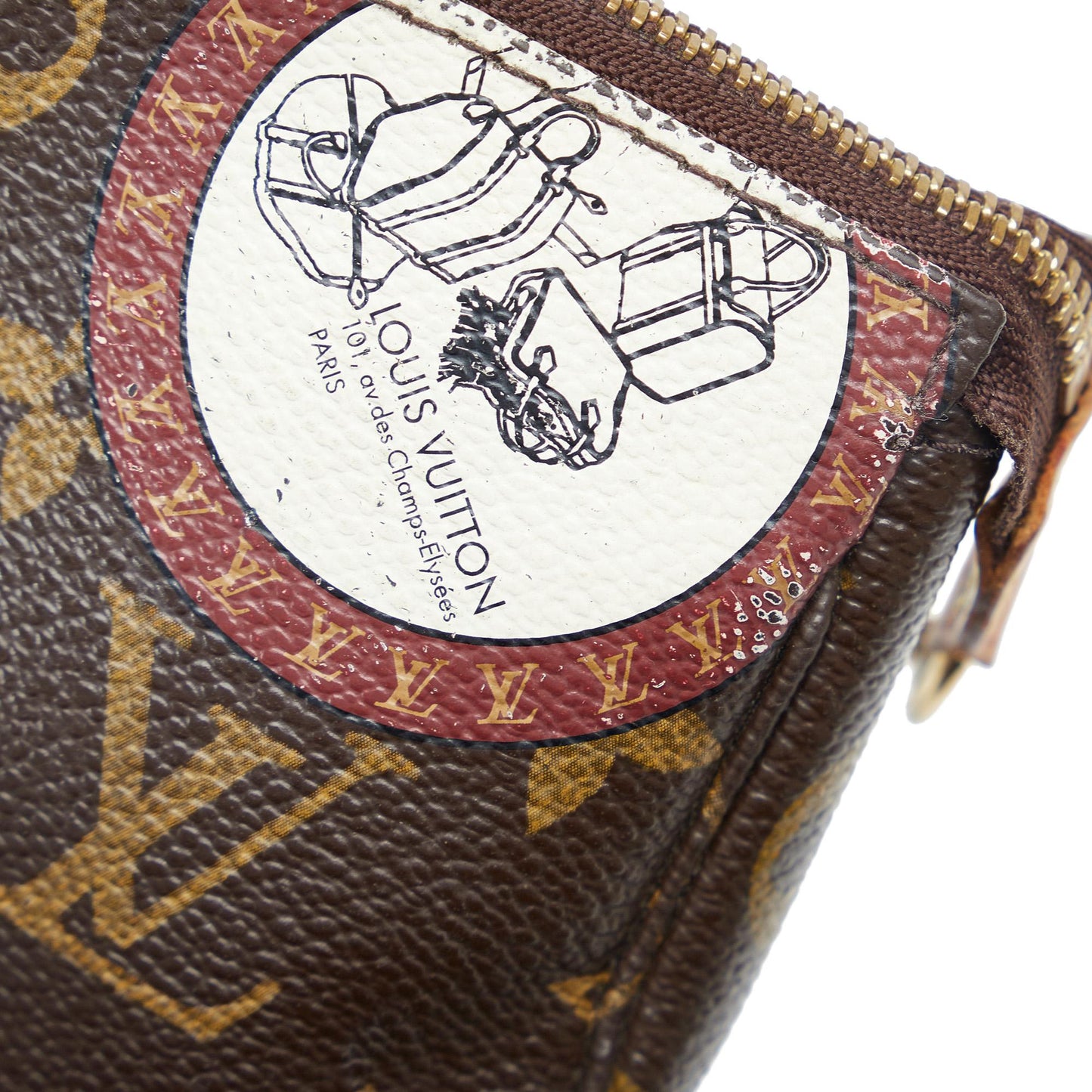 Louis Vuitton Monogram Patch Mini Pochette Accessoires (SHG-QoHOG6)
