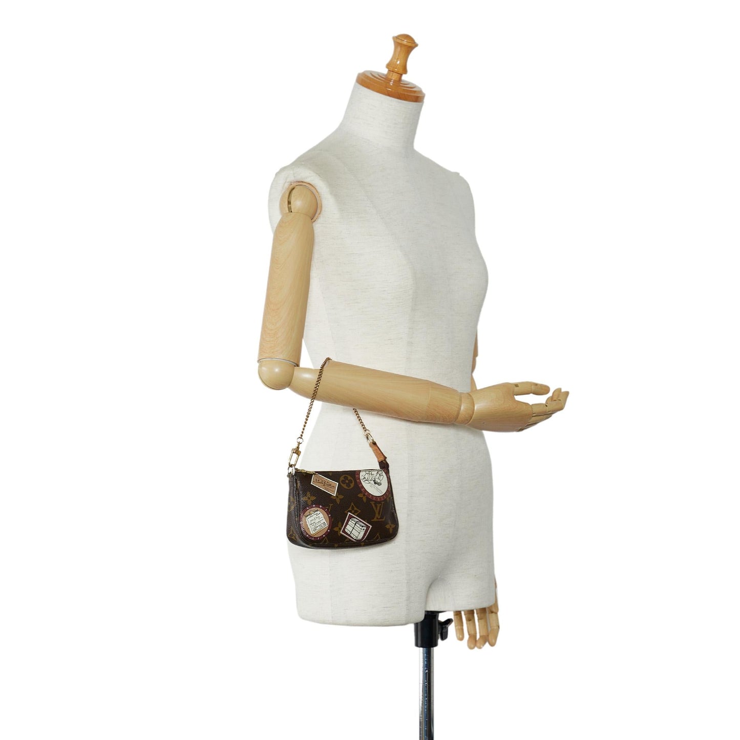 Louis Vuitton Monogram Patch Mini Pochette Accessoires (SHG-QoHOG6)