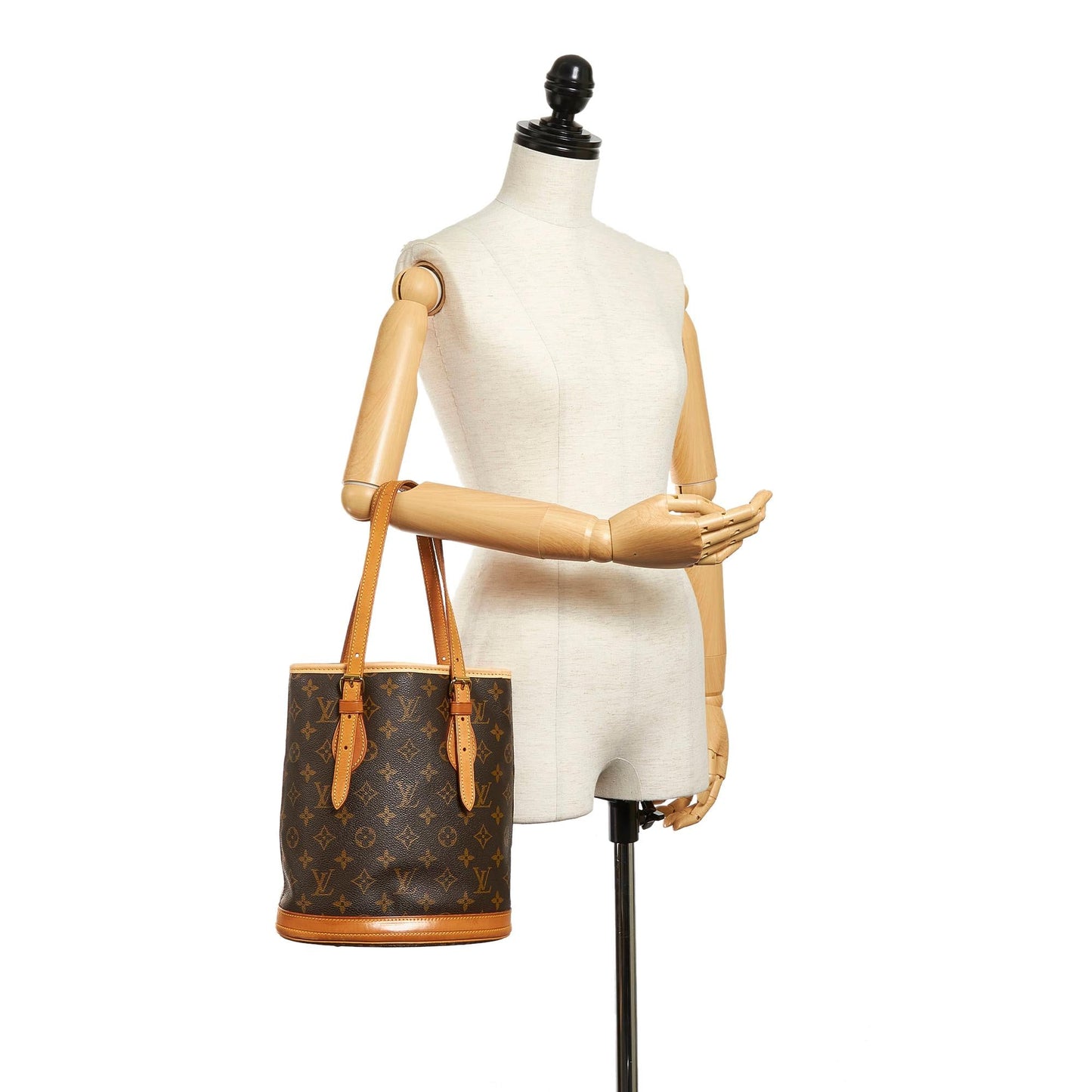 Louis Vuitton Monogram Petit Bucket (SHG-36312)