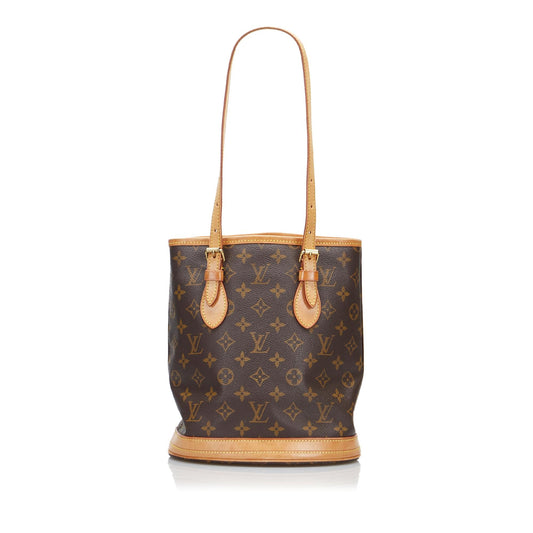 Louis Vuitton Monogram Petit Bucket (SHG-XqKmFk)