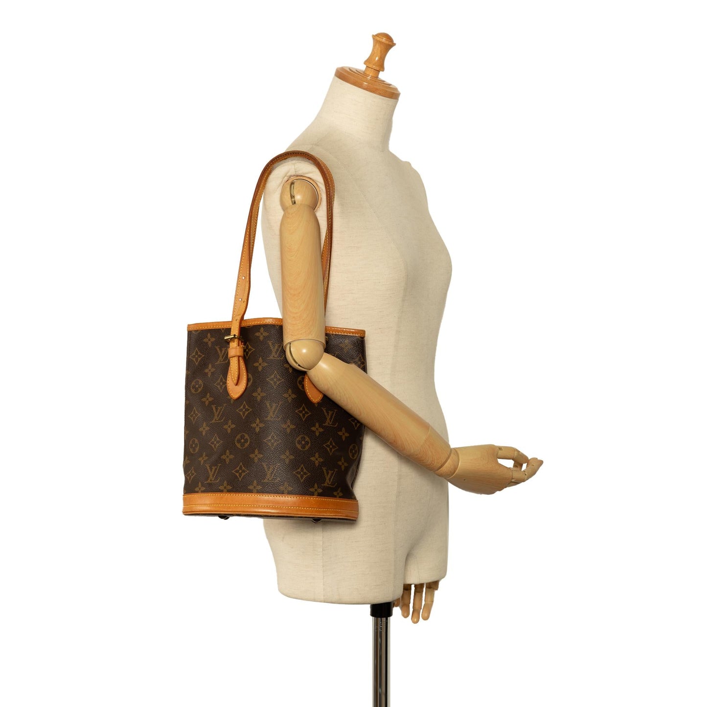 Louis Vuitton Monogram Petit Bucket (SHG-w1S44M)