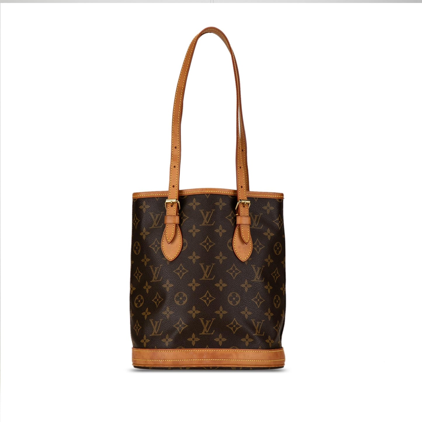 Louis Vuitton Monogram Petit Bucket (SHG-wNbkas)