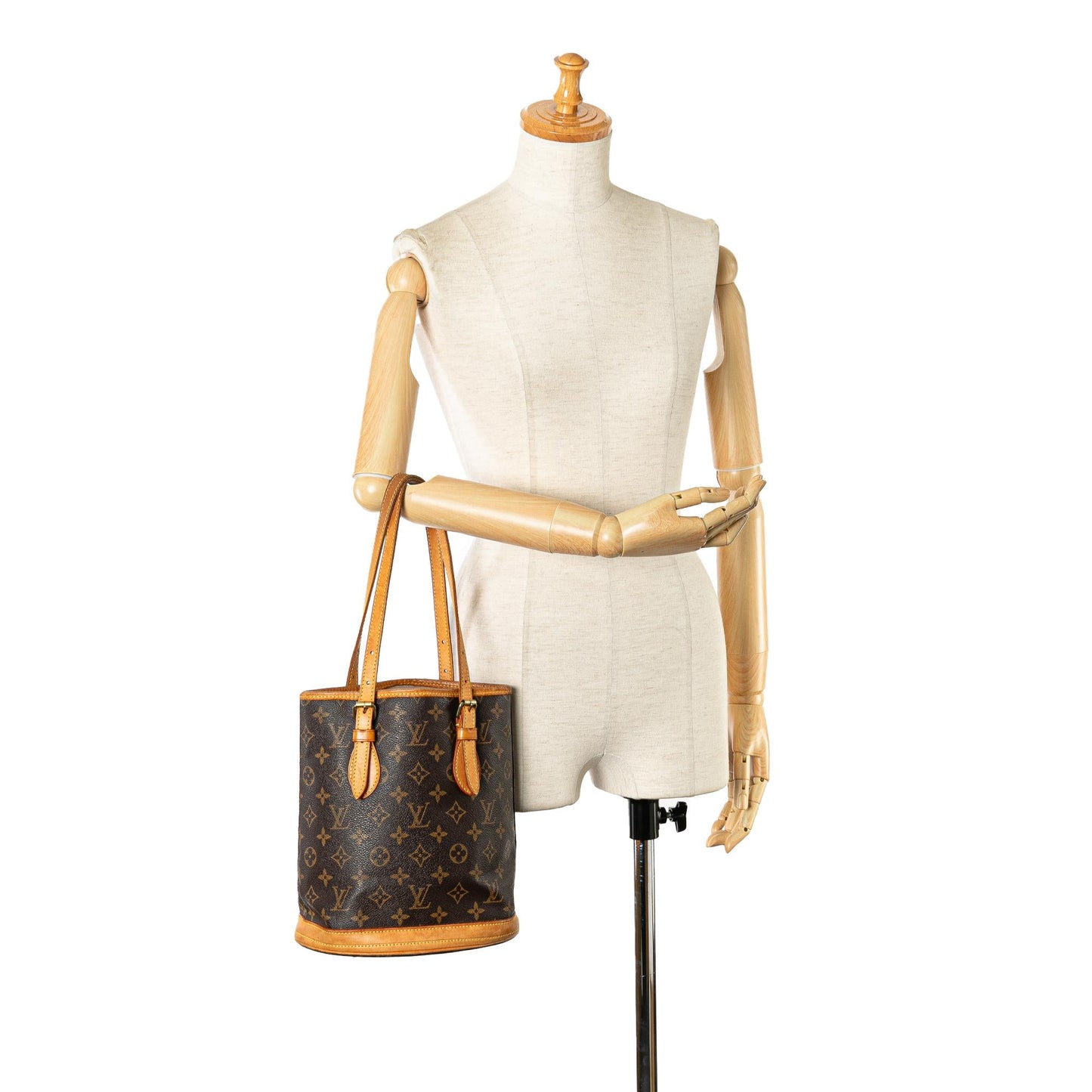 Louis Vuitton Monogram Petit Bucket (SHG-uJIo6X)
