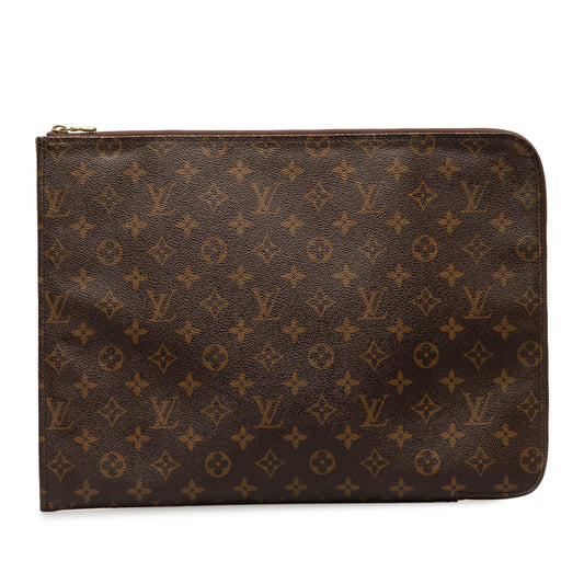 Louis Vuitton Monogram Poche Documents Portfolio (SHG-XojJPp)
