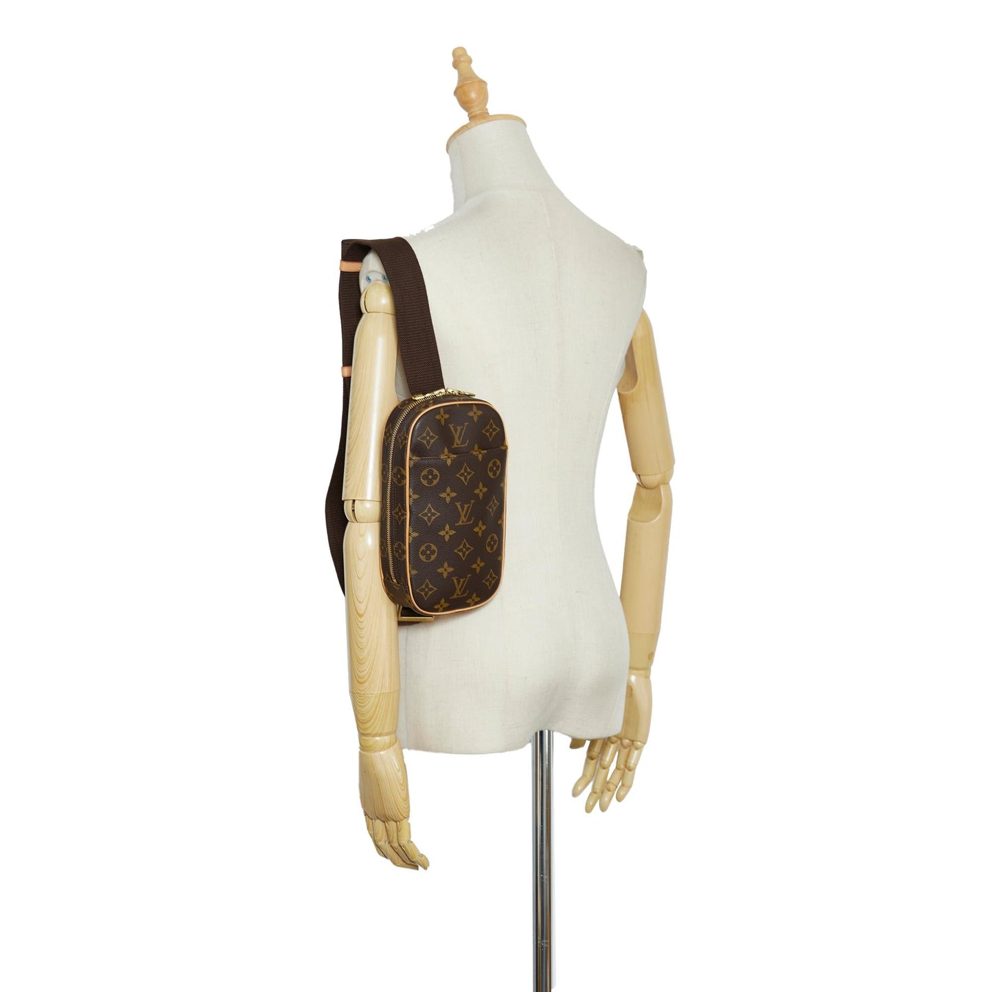 Louis Vuitton Monogram Pochette Gange (SHG-l2cetC)
