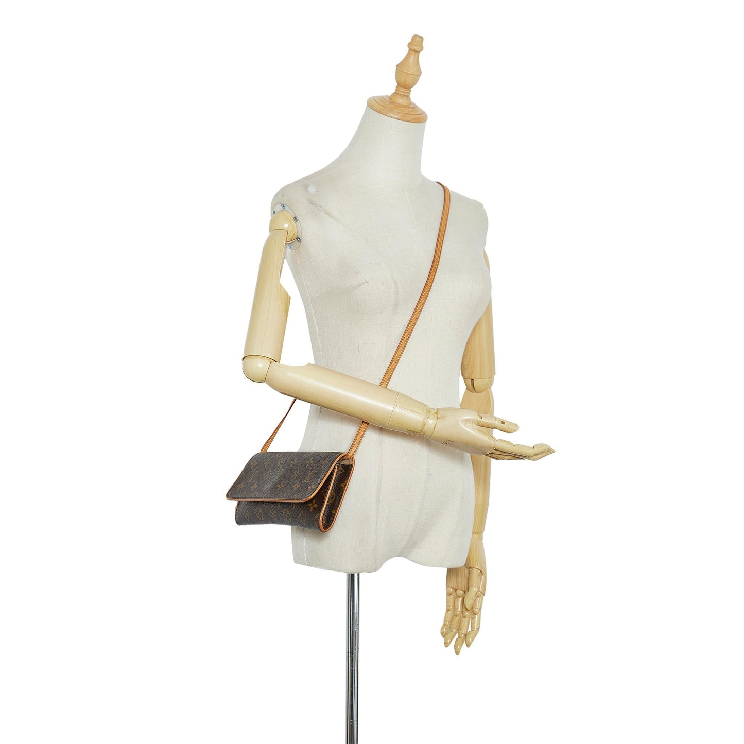 Louis Vuitton Monogram Pochette Twin GM (SHG-cZApAw)
