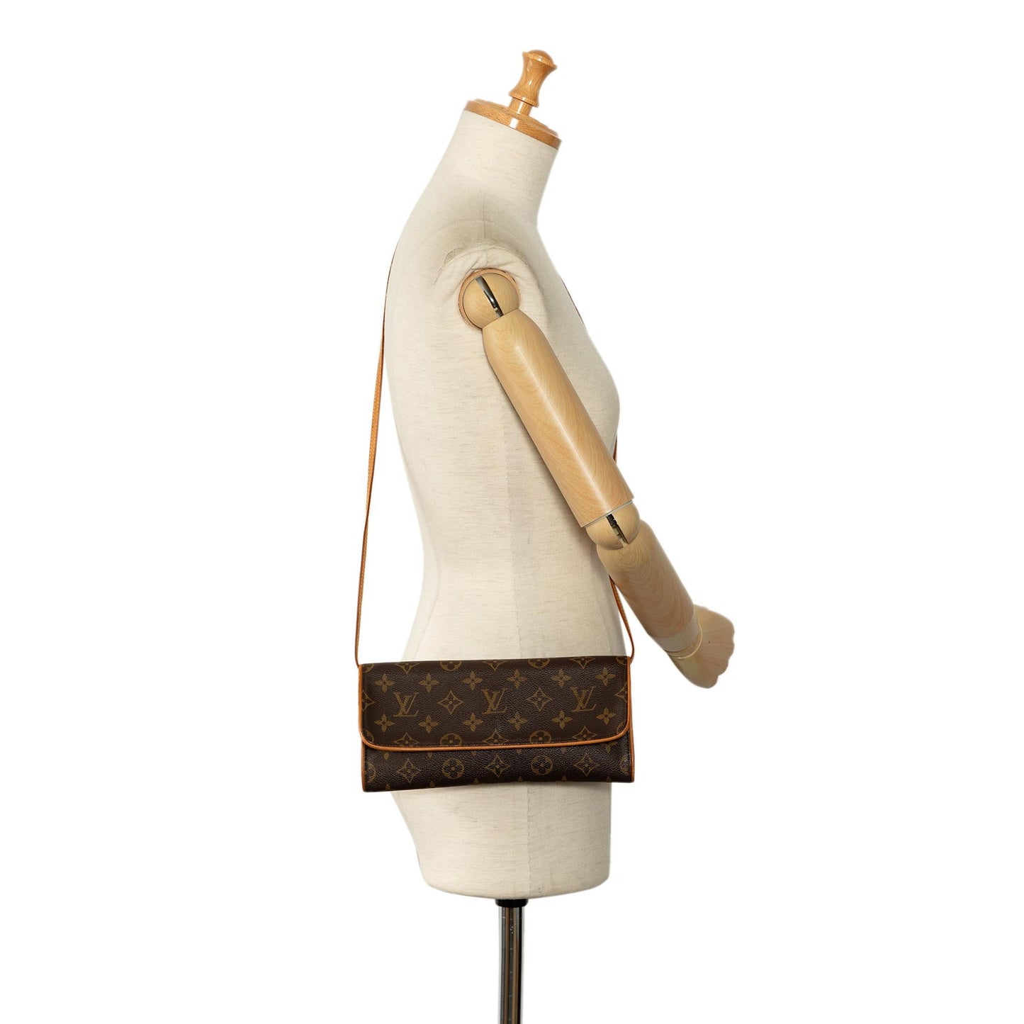 Louis Vuitton Monogram Pochette Twin GM (SHG-EQGS1O)