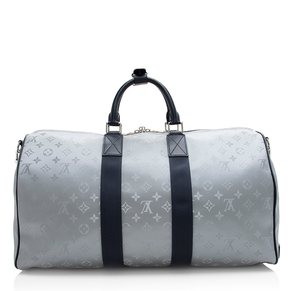 Louis Vuitton Monogram Satellite Bandouliere Keepall 50 Duffel Bag (SHF-20808)