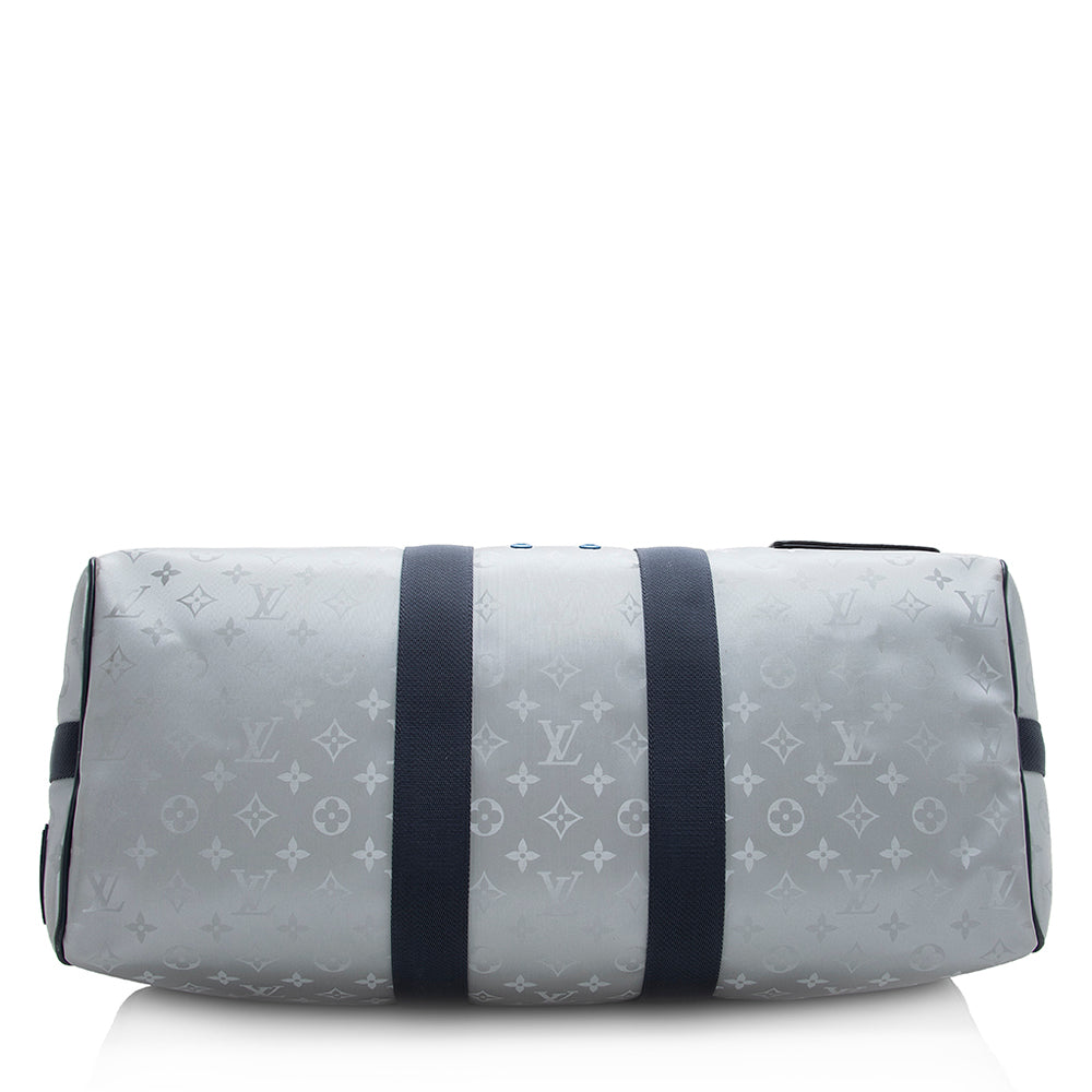 Louis Vuitton Monogram Satellite Bandouliere Keepall 50 Duffel Bag (SHF-20808)