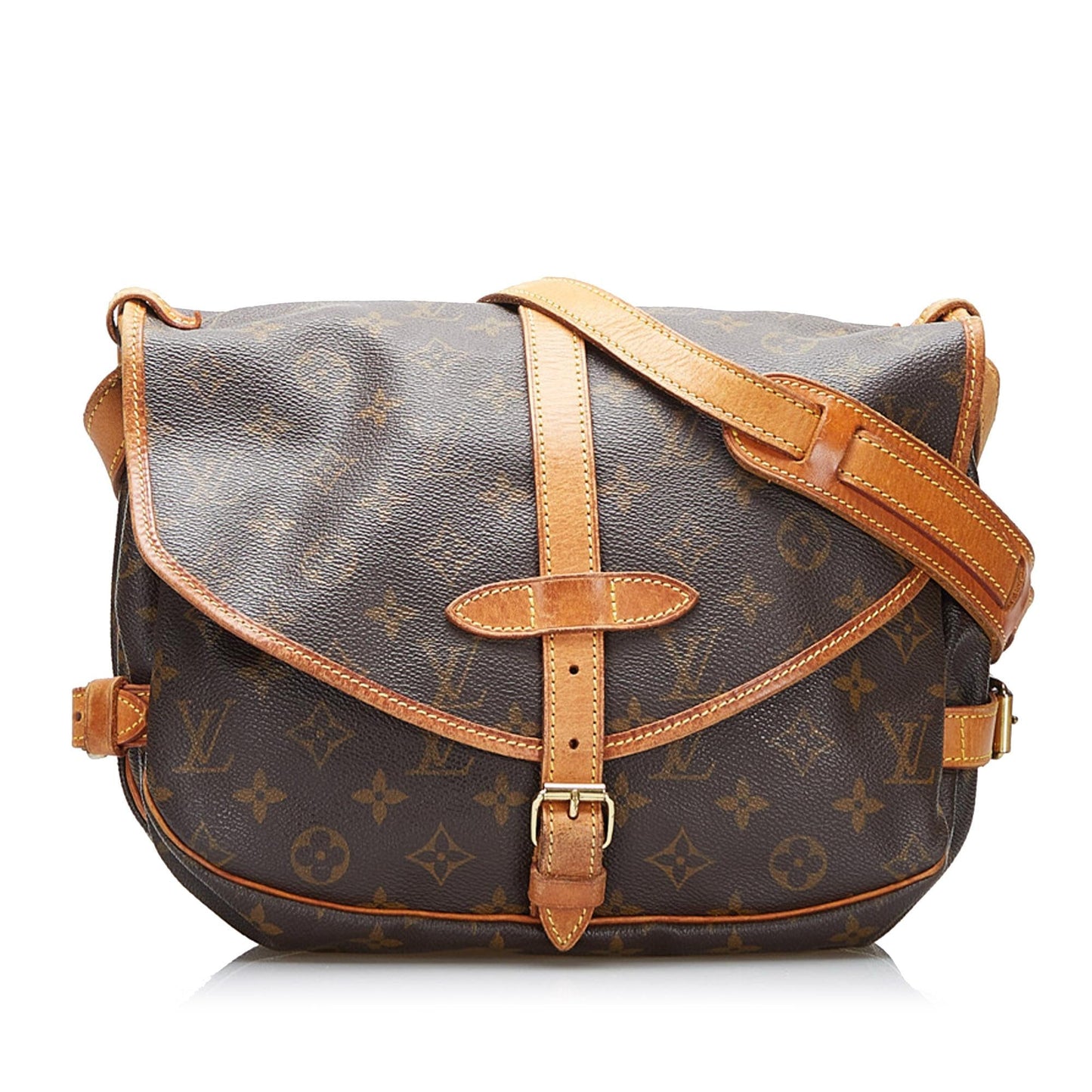 Louis Vuitton Monogram Saumur 25 (SHG-hLwjCx)