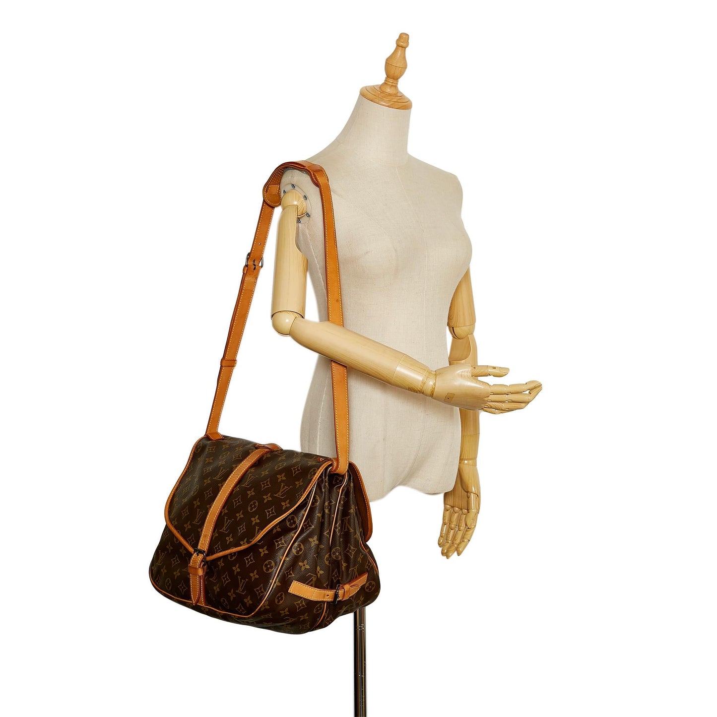 Louis Vuitton Monogram Saumur 35 (SHG-35913)