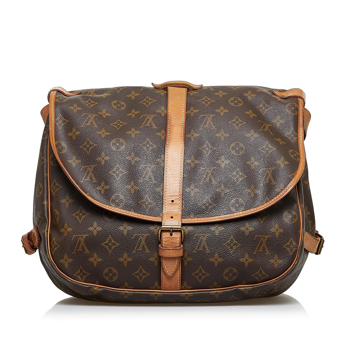 Louis Vuitton Monogram Saumur 35 (SHG-Hp526P)