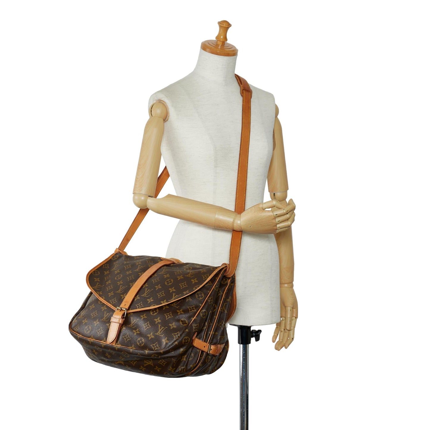Louis Vuitton Monogram Saumur 35 (SHG-apxx0B)