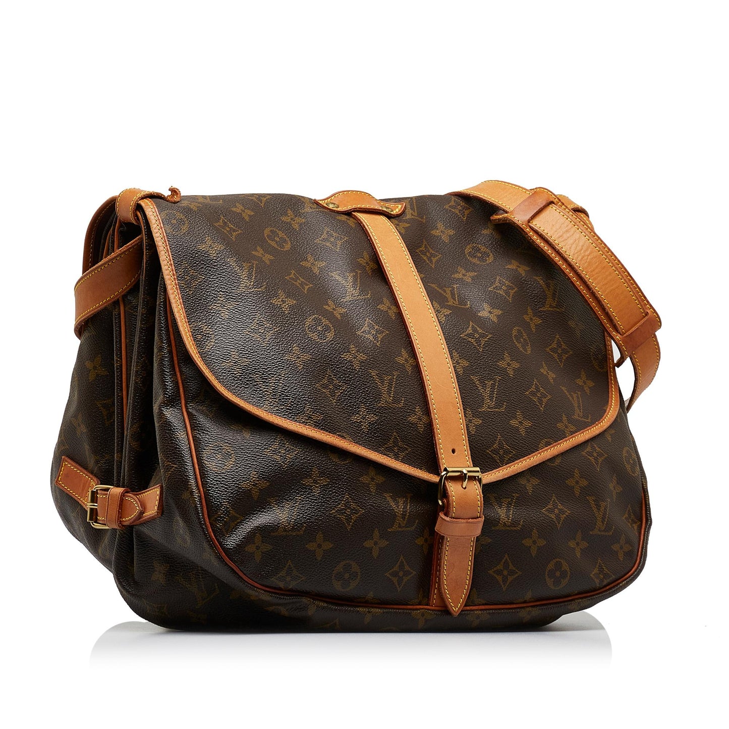 Louis Vuitton Monogram Saumur 35 (SHG-BHhAel)