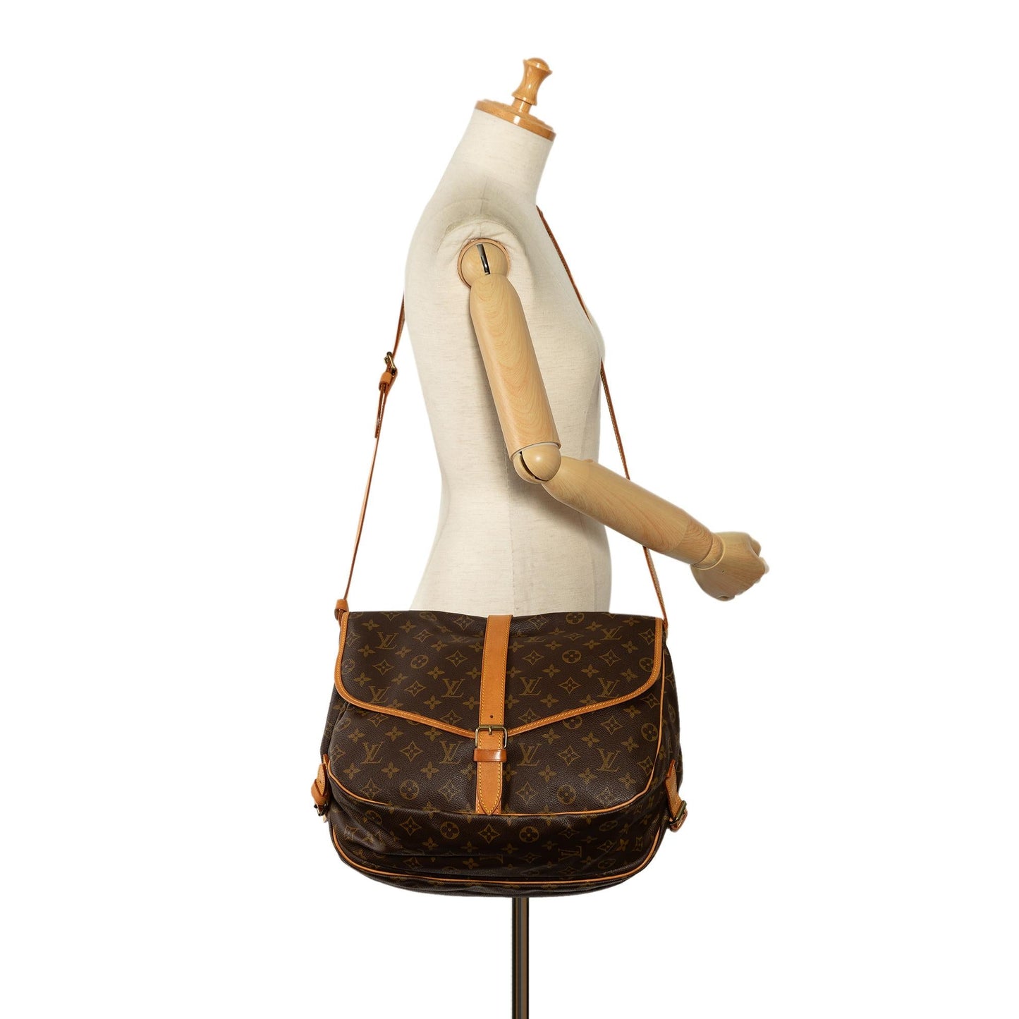 Louis Vuitton Monogram Saumur 35 (SHG-zyUtQf)