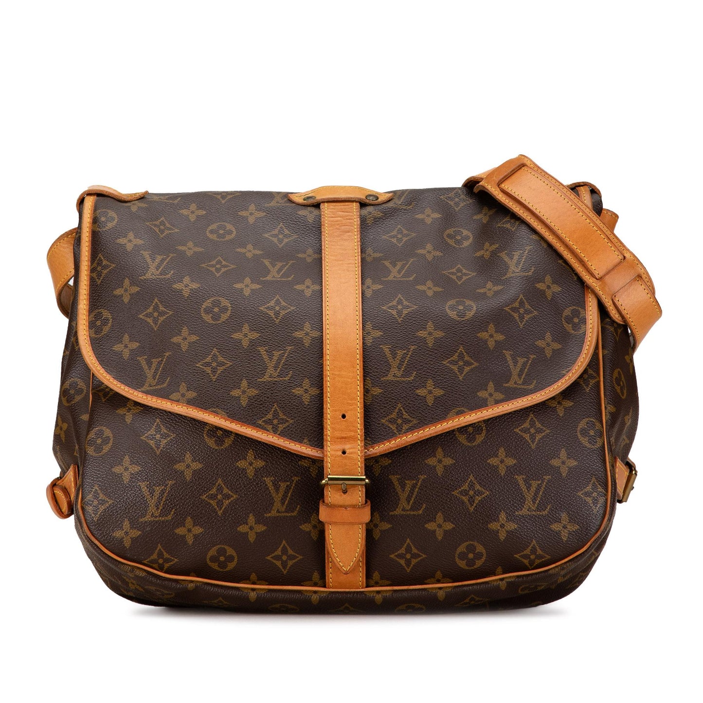 Louis Vuitton Monogram Saumur 35 (SHG-gxGFFv)