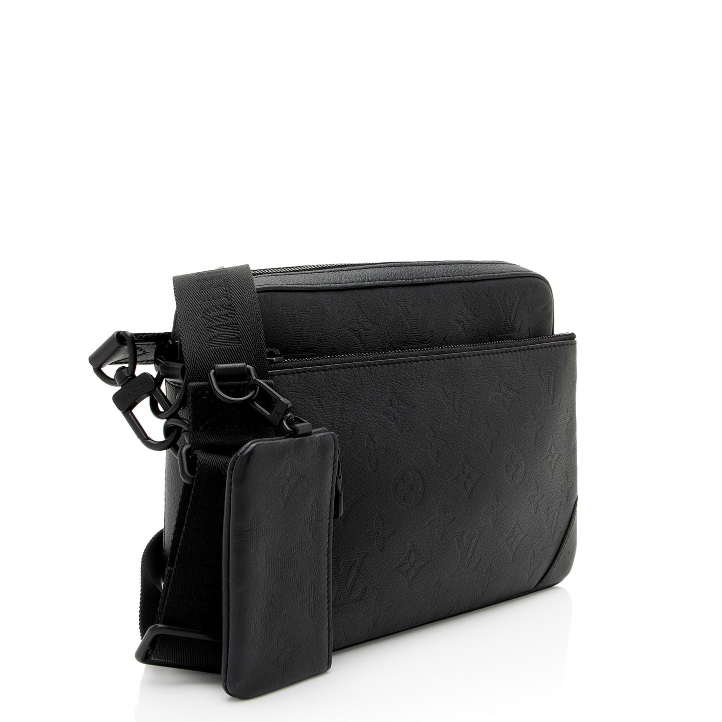 Louis Vuitton Monogram Shadow Calfskin Trio Messenger