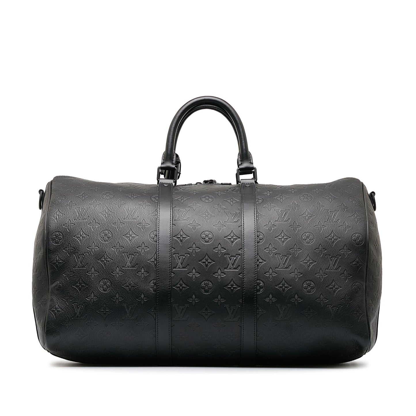 Louis Vuitton Monogram Shadow Keepall Bandouliere 50 (SHG-eCxY7D)
