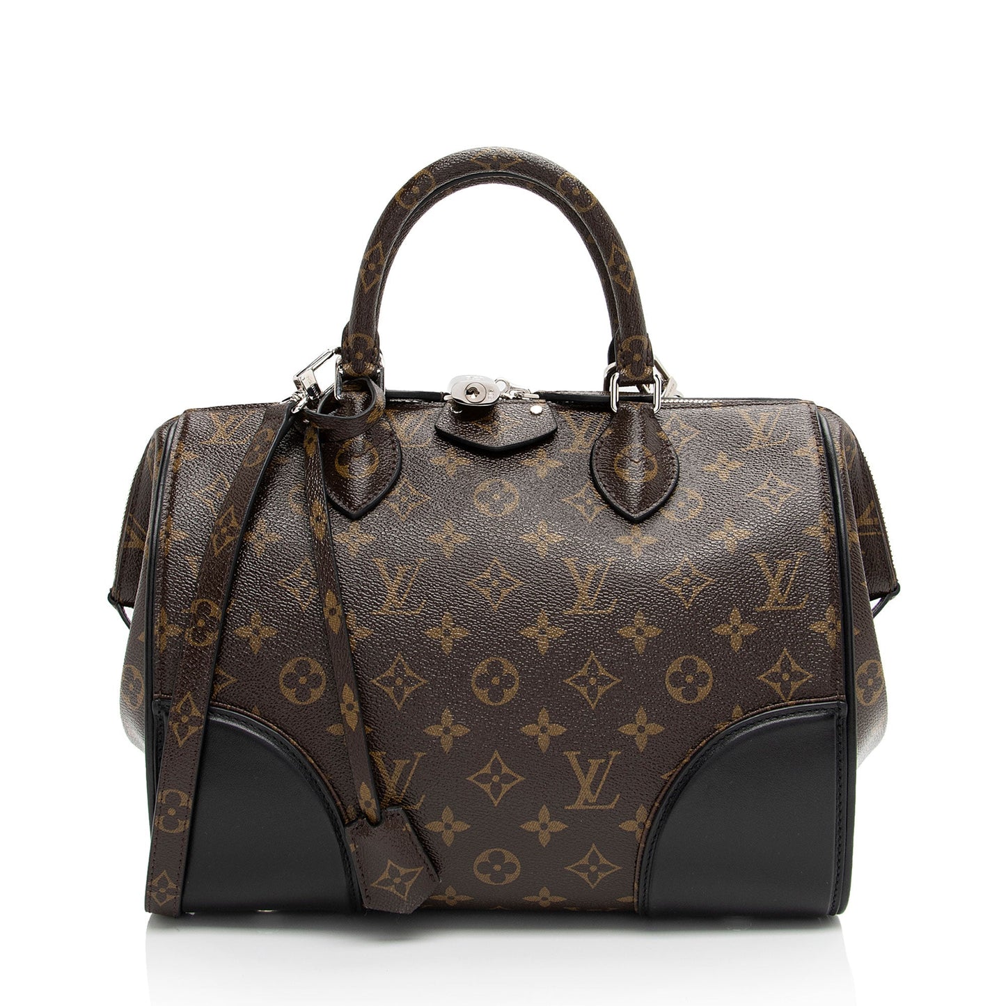 Louis Vuitton Monogram Shine Canvas Doc PM Satchel (SHF-Ujo1me)