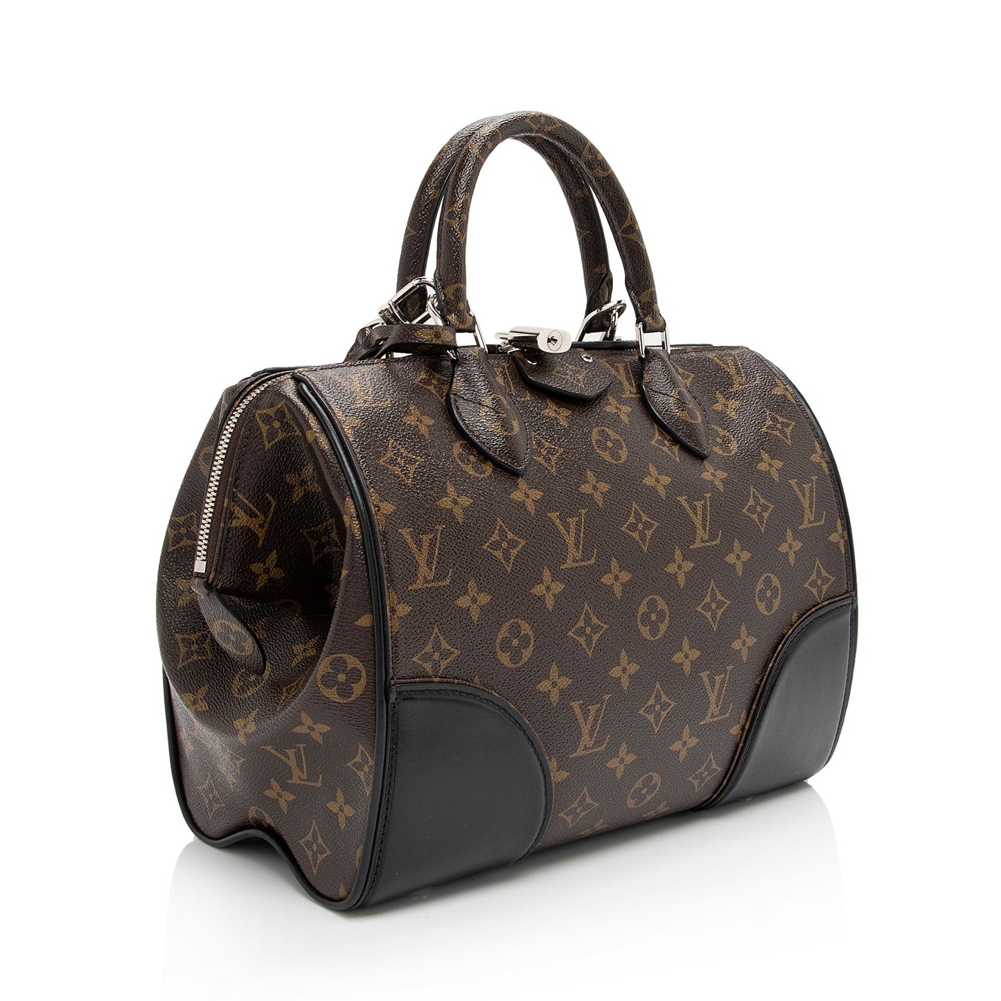 Louis Vuitton Monogram Shine Canvas Doc PM Satchel (SHF-Ujo1me)