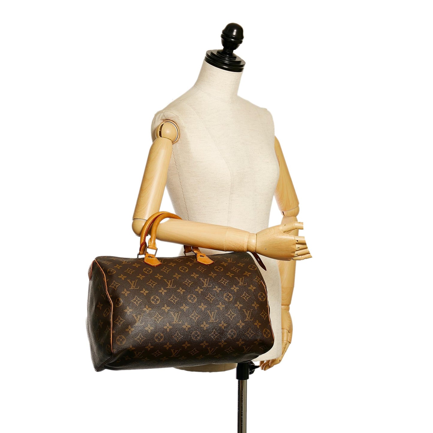 Louis Vuitton Monogram Speedy 35 (SHG-35552)